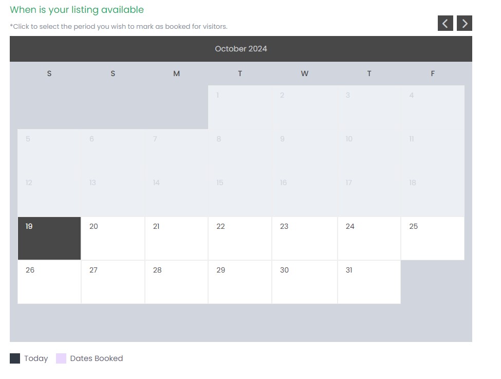 calendar - إضافة عقار جديد