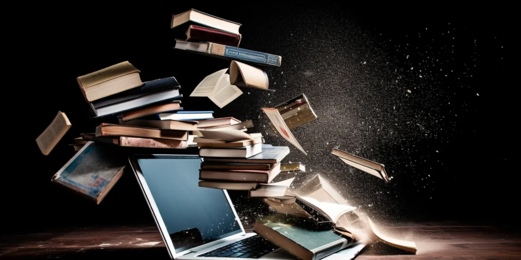 متجر لبيع الكتب الإلكترونية والمطبوعة